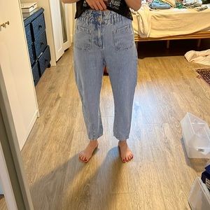 ZARA  / High Waiste Elastic Waist Jean - 2